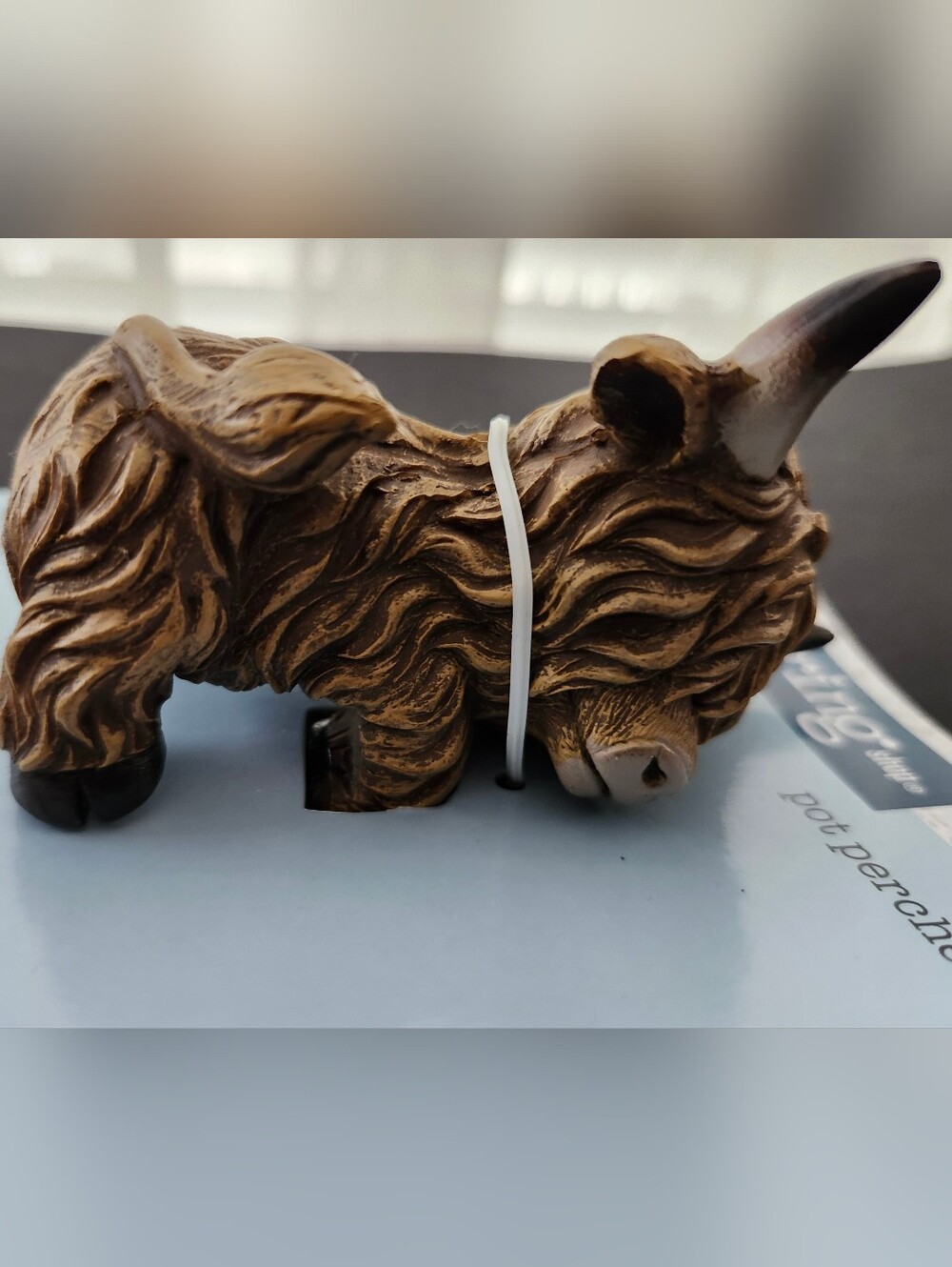 NEW Plant Percher Scotland Highland Cow